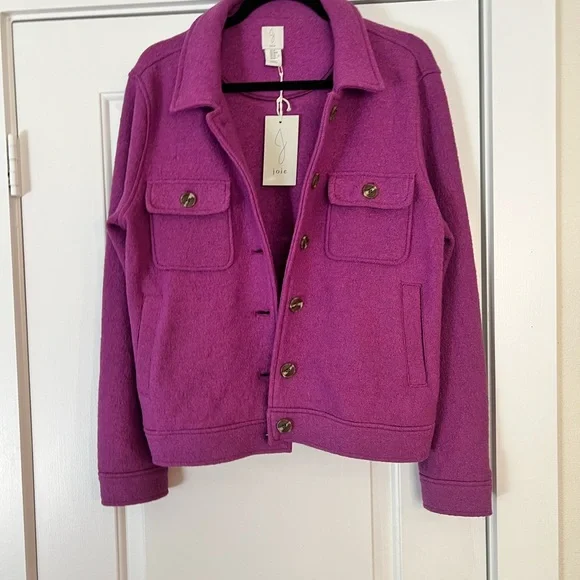 Joie Boiled Wool Shacket - Picture 4 of 6